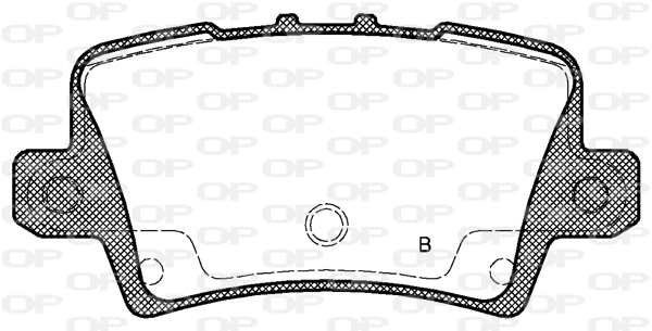 BPA1206.02 OPEN PARTS Комплект тормозных колодок, дисковый тормоз (фото 2)