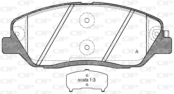 BPA1226.02 OPEN PARTS Комплект тормозных колодок, дисковый тормоз (фото 1)