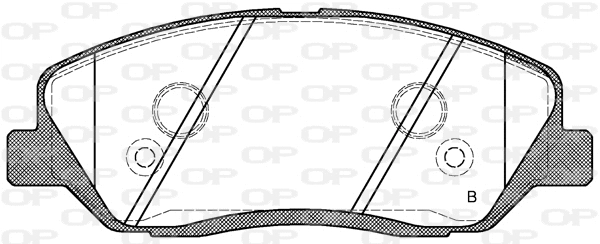 BPA1226.02 OPEN PARTS Комплект тормозных колодок, дисковый тормоз (фото 2)