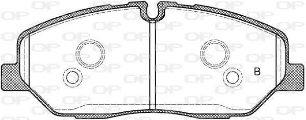 BPA1226.32 OPEN PARTS Комплект тормозных колодок, дисковый тормоз (фото 2)