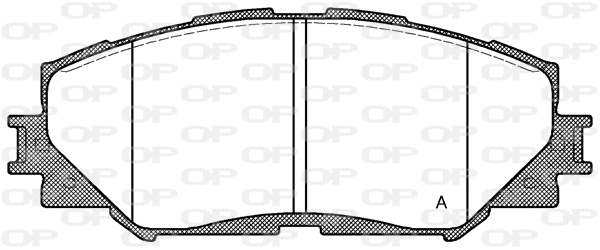 BPA1232.00 OPEN PARTS Комплект тормозных колодок, дисковый тормоз (фото 1)