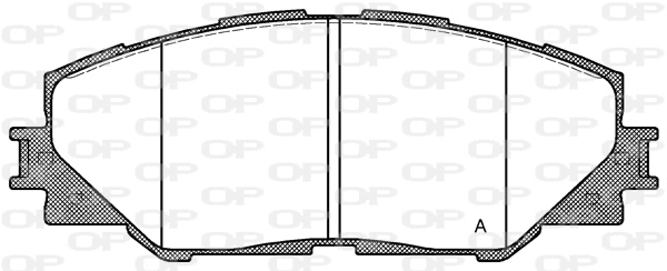BPA1234.00 OPEN PARTS Комплект тормозных колодок, дисковый тормоз (фото 1)