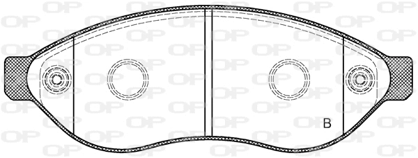 BPA1237.01 OPEN PARTS Комплект тормозных колодок, дисковый тормоз (фото 2)