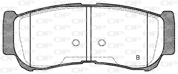 BPA1239.02 OPEN PARTS Комплект тормозных колодок, дисковый тормоз (фото 2)