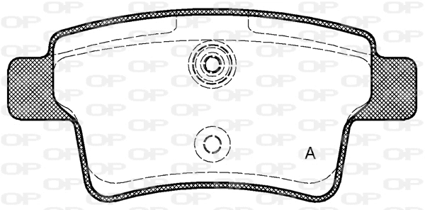 BPA1241.00 OPEN PARTS Комплект тормозных колодок, дисковый тормоз (фото 1)