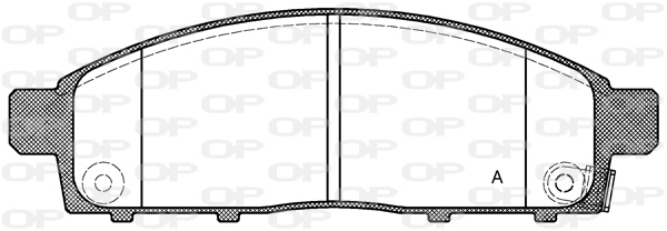 BPA1242.01 OPEN PARTS Комплект тормозных колодок, дисковый тормоз (фото 1)