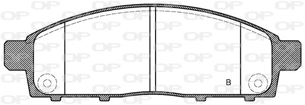 BPA1242.01 OPEN PARTS Комплект тормозных колодок, дисковый тормоз (фото 2)