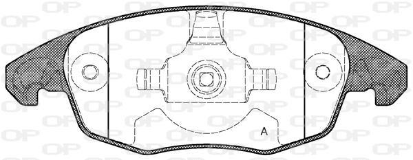 BPA1248.00 OPEN PARTS Комплект тормозных колодок, дисковый тормоз (фото 1)