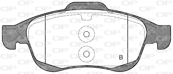 BPA1248.00 OPEN PARTS Комплект тормозных колодок, дисковый тормоз (фото 2)