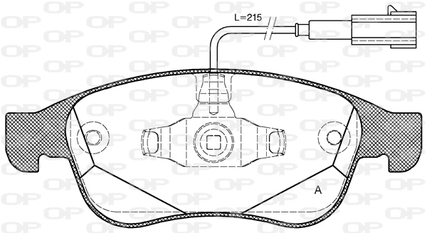 BPA1248.02 OPEN PARTS Комплект тормозных колодок, дисковый тормоз (фото 1)