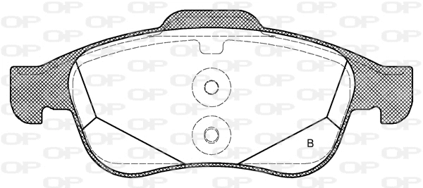 BPA1248.02 OPEN PARTS Комплект тормозных колодок, дисковый тормоз (фото 2)