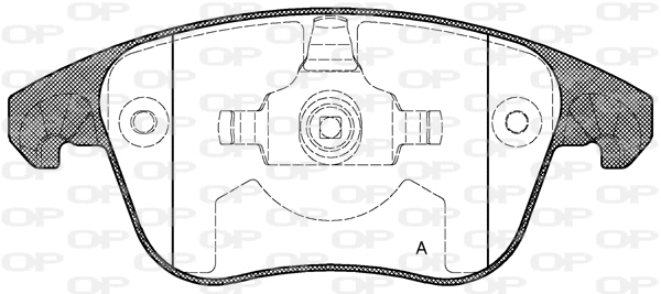 BPA1249.00 OPEN PARTS Комплект тормозных колодок, дисковый тормоз (фото 1)