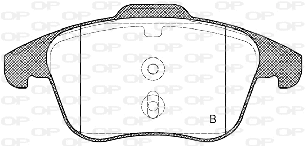BPA1249.00 OPEN PARTS Комплект тормозных колодок, дисковый тормоз (фото 2)
