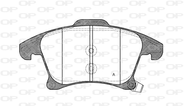 BPA1249.22 OPEN PARTS Комплект тормозных колодок, дисковый тормоз (фото 1)