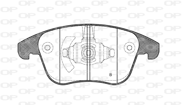 BPA1249.22 OPEN PARTS Комплект тормозных колодок, дисковый тормоз (фото 2)