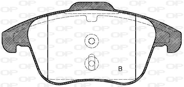 BPA1249.30 OPEN PARTS Комплект тормозных колодок, дисковый тормоз (фото 2)