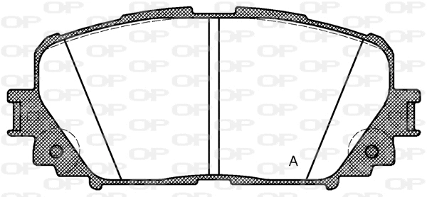 BPA1258.00 OPEN PARTS Комплект тормозных колодок, дисковый тормоз (фото 1)