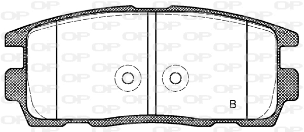 BPA1260.12 OPEN PARTS Комплект тормозных колодок, дисковый тормоз (фото 2)