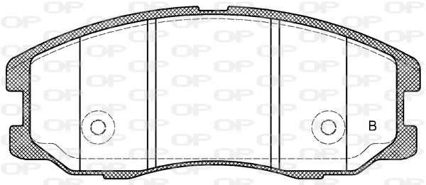 BPA1261.12 OPEN PARTS Комплект тормозных колодок, дисковый тормоз (фото 2)