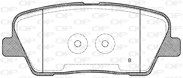 BPA1274.02 OPEN PARTS Комплект тормозных колодок, дисковый тормоз (фото 2)