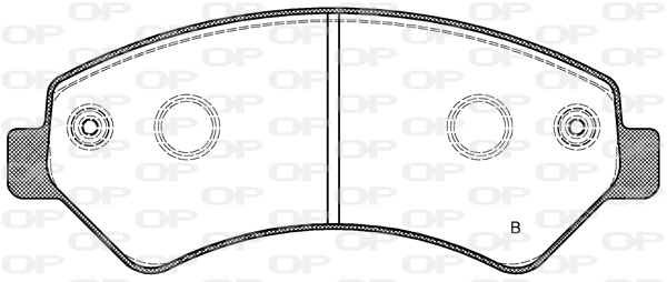 BPA1275.12 OPEN PARTS Комплект тормозных колодок, дисковый тормоз (фото 2)