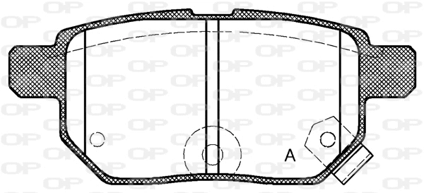 BPA1286.02 OPEN PARTS Комплект тормозных колодок, дисковый тормоз (фото 1)