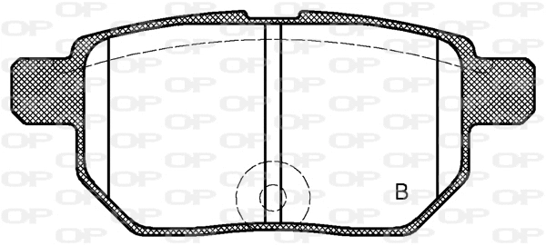 BPA1286.02 OPEN PARTS Комплект тормозных колодок, дисковый тормоз (фото 2)