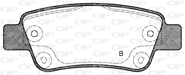 BPA1290.02 OPEN PARTS Комплект тормозных колодок, дисковый тормоз (фото 2)