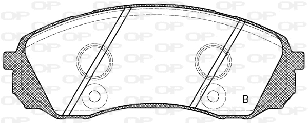 BPA1291.02 OPEN PARTS Комплект тормозных колодок, дисковый тормоз (фото 2)