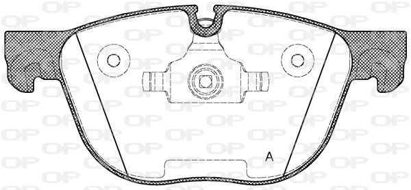 BPA1297.00 OPEN PARTS Комплект тормозных колодок, дисковый тормоз (фото 1)