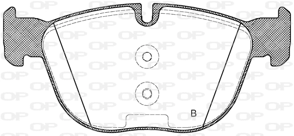 BPA1297.00 OPEN PARTS Комплект тормозных колодок, дисковый тормоз (фото 2)