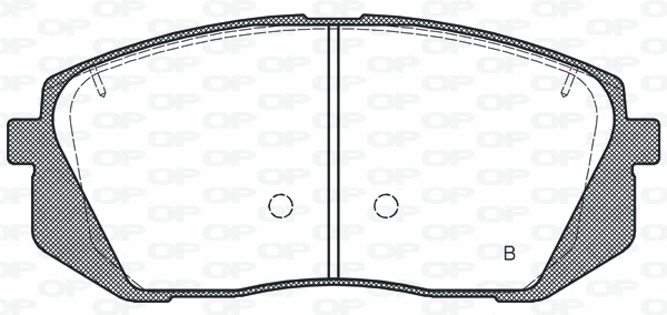 BPA1302.52 OPEN PARTS Комплект тормозных колодок, дисковый тормоз (фото 2)