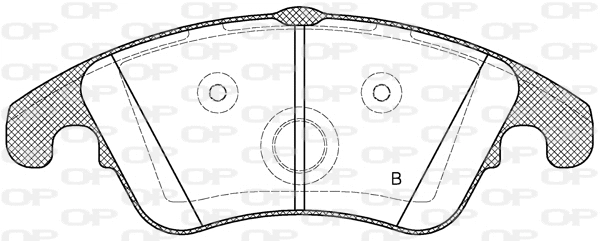 BPA1304.00 OPEN PARTS Комплект тормозных колодок, дисковый тормоз (фото 2)