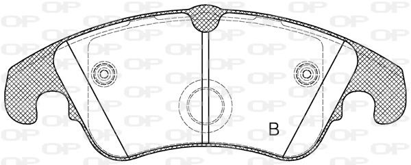 BPA1304.10 OPEN PARTS Комплект тормозных колодок, дисковый тормоз (фото 2)