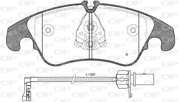 BPA1304.31 OPEN PARTS Комплект тормозных колодок, дисковый тормоз (фото 1)