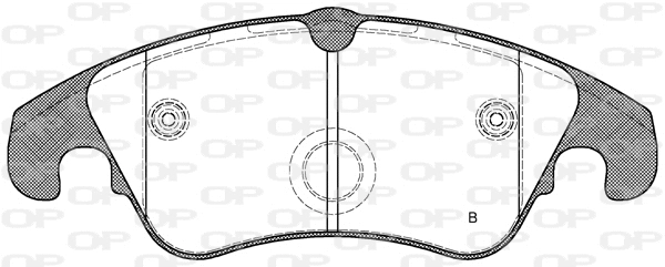 BPA1304.31 OPEN PARTS Комплект тормозных колодок, дисковый тормоз (фото 2)