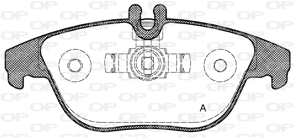 BPA1305.00 OPEN PARTS Комплект тормозных колодок, дисковый тормоз (фото 1)