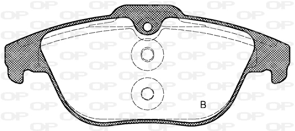 BPA1305.00 OPEN PARTS Комплект тормозных колодок, дисковый тормоз (фото 2)