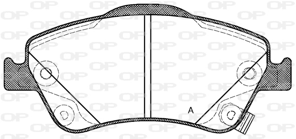 BPA1310.02 OPEN PARTS Комплект тормозных колодок, дисковый тормоз (фото 1)