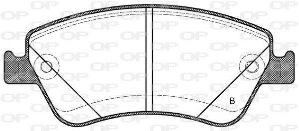 BPA1310.02 OPEN PARTS Комплект тормозных колодок, дисковый тормоз (фото 2)