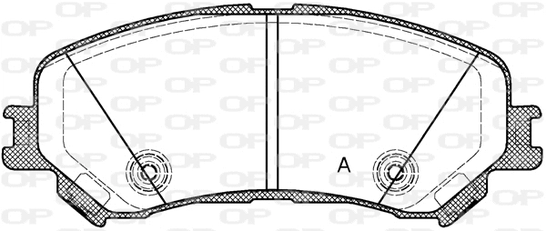 BPA1318.20 OPEN PARTS Комплект тормозных колодок, дисковый тормоз (фото 1)