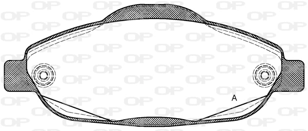 BPA1323.00 OPEN PARTS Комплект тормозных колодок, дисковый тормоз (фото 1)