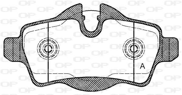 BPA1344.00 OPEN PARTS Комплект тормозных колодок, дисковый тормоз (фото 1)