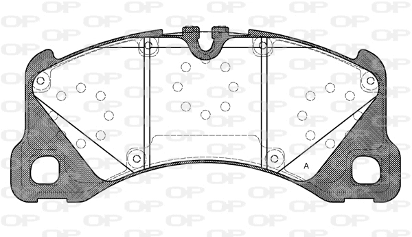 BPA1345.40 OPEN PARTS Комплект тормозных колодок, дисковый тормоз (фото 1)