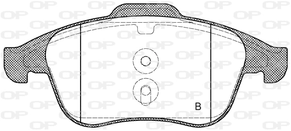 BPA1350.10 OPEN PARTS Комплект тормозных колодок, дисковый тормоз (фото 2)