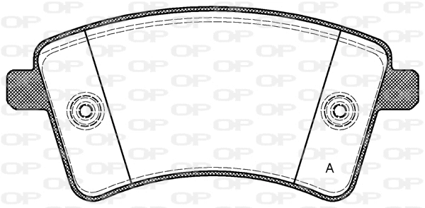 BPA1351.00 OPEN PARTS Комплект тормозных колодок, дисковый тормоз (фото 1)