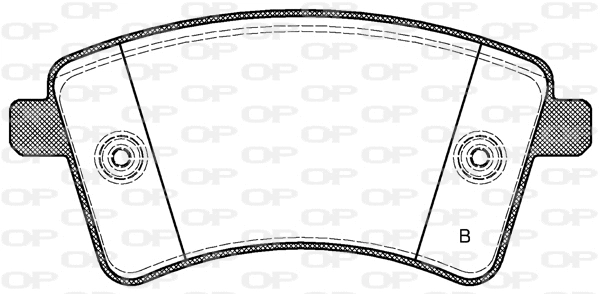 BPA1351.01 OPEN PARTS Комплект тормозных колодок, дисковый тормоз (фото 2)
