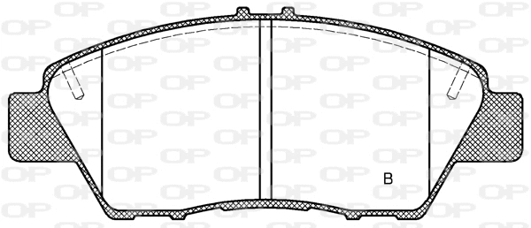 BPA1358.02 OPEN PARTS Комплект тормозных колодок, дисковый тормоз (фото 2)