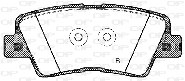 BPA1362.42 OPEN PARTS Комплект тормозных колодок, дисковый тормоз (фото 2)