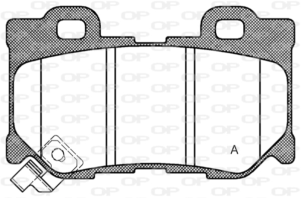 BPA1365.01 OPEN PARTS Комплект тормозных колодок, дисковый тормоз (фото 1)